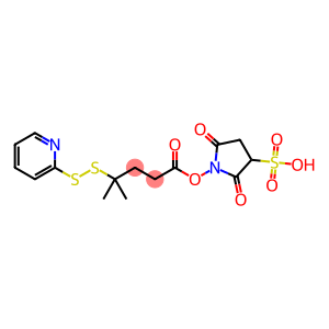 1-(4-Methyl-4-(pyridin-2-yldisulfanyl)pentanoyloxy)-2,5-dioxopyrrolidine-3-sulfonic acid