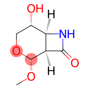 3-Oxa-7-azabicyclo[4.2.0]octan-8-one,5-hydroxy-2-methoxy-,(1R,2R,5R,6S)-(9CI)
