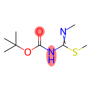 Carbamic acid, N-[(methylimino)(methylthio)methyl]-, 1,1-dimethylethyl ester