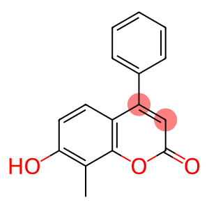 2H-1-Benzopyran-2-one, 7-hydroxy-8-methyl-4-phenyl-