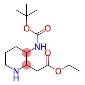 2-Piperidineacetic acid, 3-[[(1,1-dimethylethoxy)carbonyl]amino]-, ethyl ester