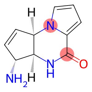5H-Cyclopenta[e]pyrrolo[1,2-a]pyrazin-5-one, 3-amino-3,3a,4,9a-tetrahydro-, (3R,3aS,9aR)-rel-