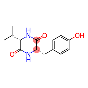 2,5-Piperazinedione, 3-[(4-hydroxyphenyl)methyl]-6-(1-methylethyl)-, (3S,6S)-