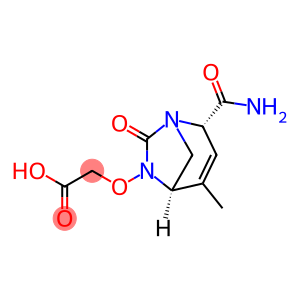 Acetic acid, 2-[[(1R,2S,5R)-2-(aminocarbonyl)-4-methyl-7-oxo-1,6-diazabicyclo[3.2.1]oct-3-en-6-yl]oxy]-