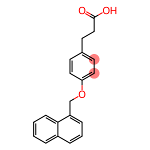 3-[4-(Naphthalen-1-ylmethoxy)-phenyl]-propionic acid