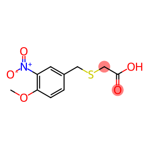 2-(4-Methoxy-3-nitrobenzylthio)acetic acid, 4-Methoxy-3-nitrobenzylthioacetic acid