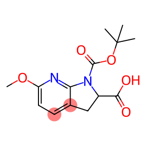 6-methoxy-1-[(2-methylpropan-2-yl)oxy-oxomethyl]-2,3-dihydropyrrolo[2,3-b]pyridine-2-carboxylic acid