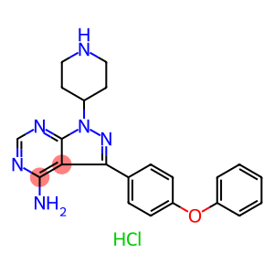 3-(4-phenoxyphenyl)-1-(piperidin-4-yl)-1H-pyrazolo[3,4-d]pyrimidin-4-amine