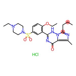 2-[2-Ethoxy-5-(4-ethylpiperazin-1-yl)sulfonylphenyl]-5-methyl-7-propyl-1H-imidazo[5,1-f][1,2,4]triazin-4-one hydrochloride