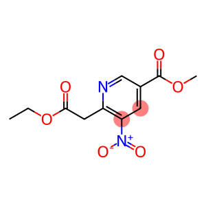 methyl 6-((ethoxycarbonyl)methyl)-5-nitropyridine-3-carboxylate