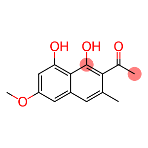 Ethanone, 1-(1,8-dihydroxy-6-methoxy-3-methyl-2-naphthalenyl)-