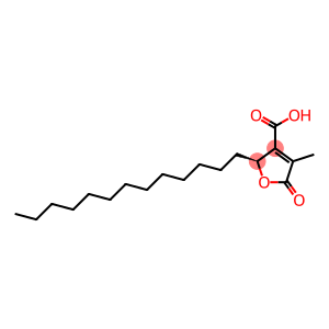 2,5-Dihydro-4-methyl-5-oxo-2β-tridecyl-3-furancarboxylic acid