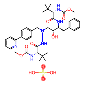 Methyl N-[(2S)-1-[[(2S,3S)-3-hydroxy-4-[[[(2S)-2-(methoxycarbonylamino)-3,3-dimethylbutanoyl]amino]-[(4-pyridin-2-ylphenyl)methyl]amino]-1-phenylbutan-2-yl]amino]-3,3-dimethyl-1-oxobutan-2-yl]carbamate sulfate