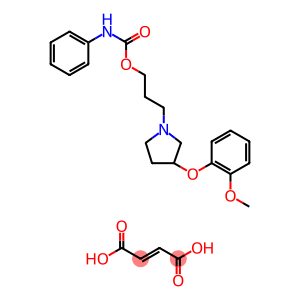 but-2-enedioic acid, 3-[3-(2-methoxyphenoxy)pyrrolidin-1-yl]propyl N-p henylcarbamate