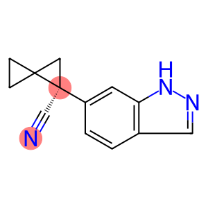 (2S)-2-(1H-indazol-6-yl)spiro[2.2]pentane-2-carbonitrile