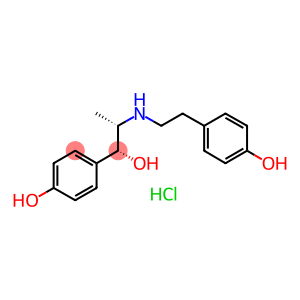 Benzenemethanol, 4-hydroxy-a-[1-[[2-(4-hydroxyphenyl)ethyl]amino]ethyl]-, hydrochloride, (R*,S*)-