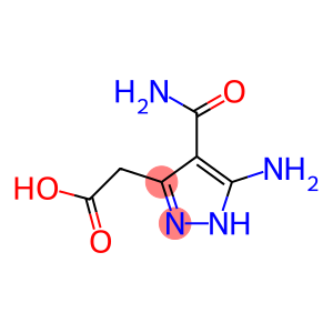 5-amino-4-(aminocarbonyl)-1H-pyrazole-3-acetic acid