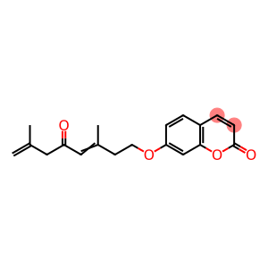 2H-1-Benzopyran-2-one, 7-[(3,7-dimethyl-5-oxo-3,7-octadien-1-yl)oxy]-