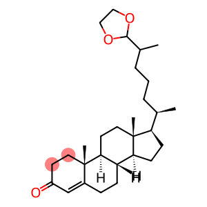 Cholest-4-en-26-al, 3-oxo-, cyclic 26-(ethylene acetal) (8CI)