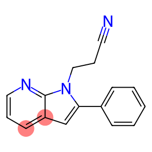 1H-Pyrrolo[2,3-b]pyridine-1-propanenitrile, 2-phenyl-