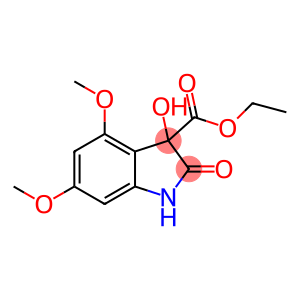 1H-Indole-3-carboxylic acid, 2,3-dihydro-3-hydroxy-4,6-dimethoxy-2-oxo-, ethyl ester