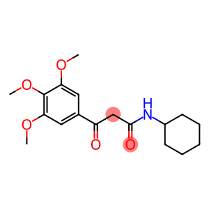 N-Cyclohexyl-2-(3,4,5-trimethoxybenzoyl)acetamide