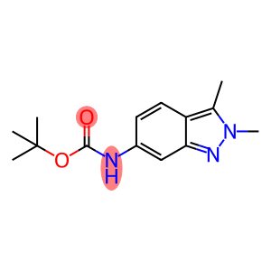Carbamic acid, N-(2,3-dimethyl-2H-indazol-6-yl)-, 1,1-dimethylethyl ester