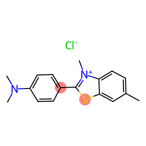 2-[4-(二甲基氨基)苯基]-3,6-二甲基苯并噻唑鎓氯化物