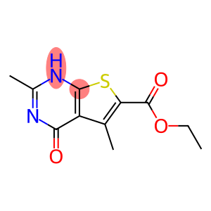 4-keto-2,5-dimethyl-3H-thieno[5,4-d]pyrimidine-6-carboxylic acid ethyl ester