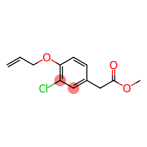 Benzeneacetic acid, 3-chloro-4-(2-propen-1-yloxy)-, methyl ester