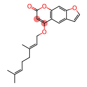 7H-Furo[3,2-g][1]benzopyran-7-one, 5-[(3,7-dimethyl-2,6-octadienyl)oxy]-, (E)- (8CI,9CI)
