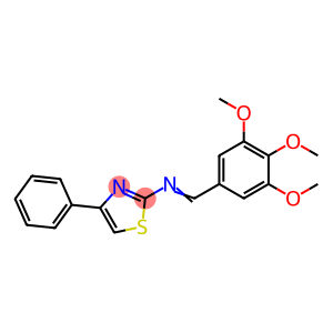 2-Thiazolamine, 4-phenyl-N-[(3,4,5-trimethoxyphenyl)methylene]-
