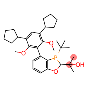 2-((2S,3S)-3-(tert-Butyl)-4-(3,5-dicyclopentyl-2,6-dimethoxyphenyl)-2,3-dihydrobenzo[d][1,3]oxaphosphol-2-yl)propan-2-ol
