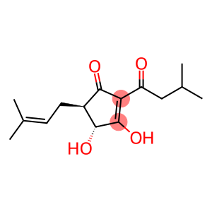2-Cyclopenten-1-one, 3,4-dihydroxy-5-(3-methyl-2-buten-1-yl)-2-(3-methyl-1-oxobutyl)-, (4R,5R)-