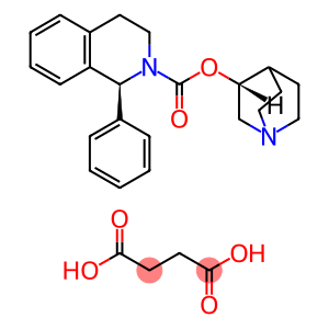 (3R)-1-氮杂双环[2.2.2]辛-3-基(1S)-1-苯基-3,4-二氢异喹啉-2(1H)-羧酸酯单琥珀酸盐