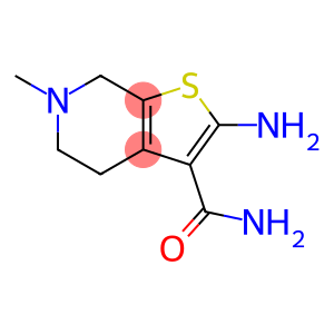 2-Amino-6-methyl-4,5,6,7-tetrahydro-thieno[2,3-c]-pyridine-3-carboxylic acid amid