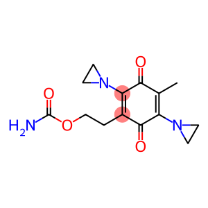 2,5-Bis(1-aziridinyl)-3-(2-carbamoyloxyethyl)-6-methyl-1,4-benzoquinone
