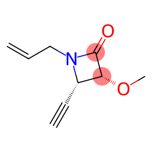 2-Azetidinone,4-ethynyl-3-methoxy-1-(2-propenyl)-,(3R,4S)-rel-(9CI)