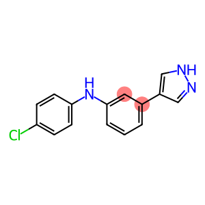 Benzenamine, N-(4-chlorophenyl)-3-(1H-pyrazol-4-yl)-