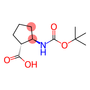 (1R,2R)-2-[[(1,1-Dimethylethoxy)carbonyl]amino]cyclopentanecarboxylic acid