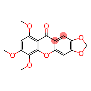 10H-1,3-Dioxolo[4,5-b]xanthen-10-one, 6,7,9-trimethoxy-