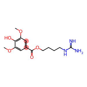 benzoic acid, 4-hydroxy-3,5-dimethoxy-, 4-[(aminoiminomethyl)amino]butyl ester