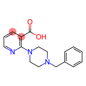 3-Pyridinecarboxylic acid, 2-[4-(phenylmethyl)-1-piperazinyl]-