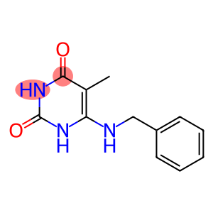 2,4(1H,3H)-Pyrimidinedione, 5-methyl-6-[(phenylmethyl)amino]-