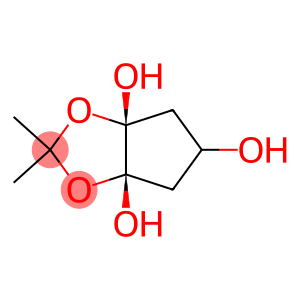 4H-Cyclopenta-1,3-dioxole-3a,5,6a-triol, dihydro-2,2-dimethyl-, (3aR,6aS)-rel-