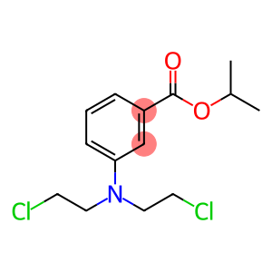 Benzoic acid, 3-[bis(2-chloroethyl)amino]-, 1-methylethyl ester