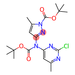1H-Pyrazole-1-carboxylic acid, 3-[(2-chloro-6-methyl-4-pyrimidinyl)[(1,1-dimethylethoxy)carbonyl]amino]-5-methyl-, 1,1-dimethylethyl ester