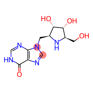 6H-Purin-6-one, 9-(2S,3S,4R,5R)-3,4-dihydroxy-5-(hydroxymethyl)-2-pyrrolidinylmethyl-1,9-dihydro-