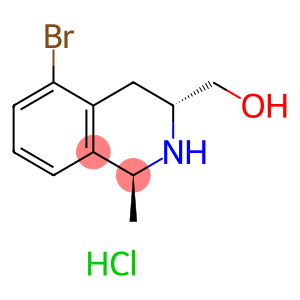 ((1S,3R)-5-Bromo-1-methyl-1,2,3,4-tetrahydroisoquinolin-3-yl)methanol hydrochloride