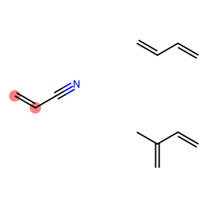 Poly(1,3-butadiene-co-propenenitrile-co-2-methyl-1,3-butadiene)
